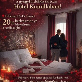 Valentin-napi kedvezmény a Hotel Kumillában!